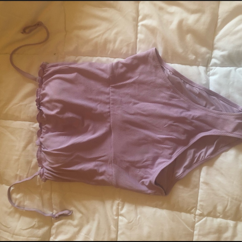 Lilac AERIE removable straps-bandeau top NEVERWORN